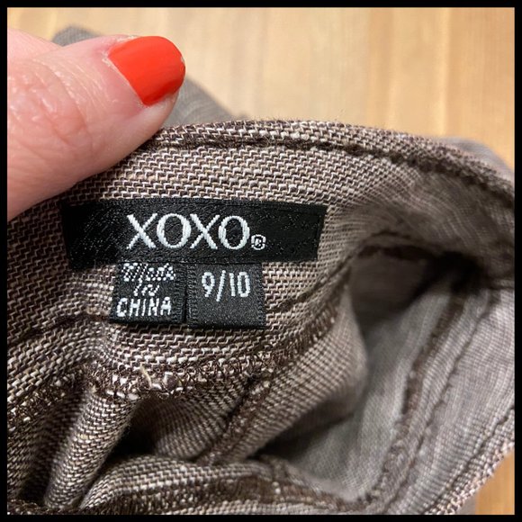 ✨2 for $ 30✨ XOXO Cotton/Linen Peplum Skirt - Picture 3 of 4